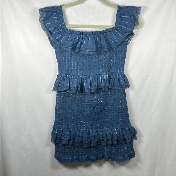 TULAROSA Teri Dress In Blue size Small Revolve - Picture 4 of 9